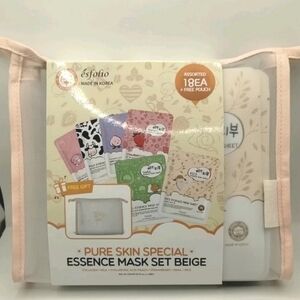 Esfolio Pure Skin Special Essence Mask Set Asst 18 Sheets Korean Skincare New